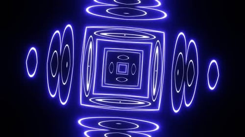 Neon abstraction for decorating musical feasts 02