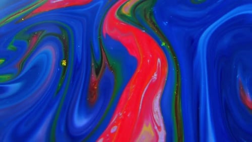 Swirling Abstract Colors and Fluid Patterns