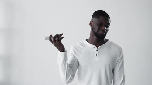 Boring Phone Call Annoyed African Guy Bla Gif Loop