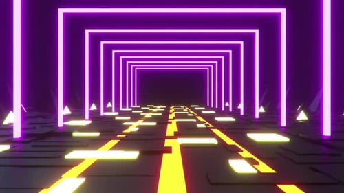 80er Jahre Flur Neon 02 Hd