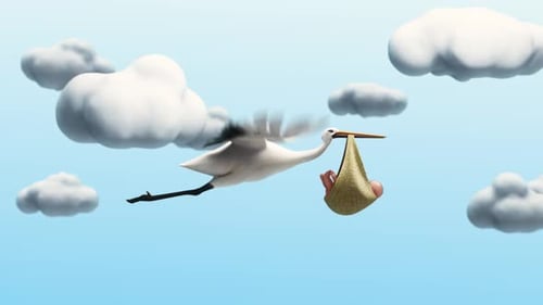 Cigogne portant un bébé 2