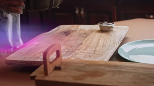 Freshly Baked Cake Placed on Cutting Board