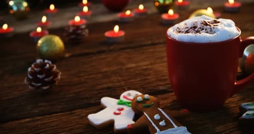 Christmas Cookies and Cocoa with Decorations