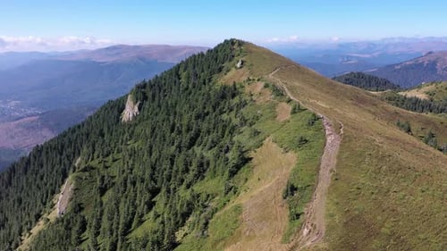 Aerial Mountain Landscape