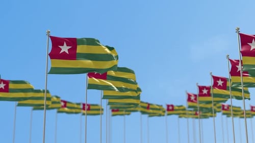 Togo Row Of Flags Animation