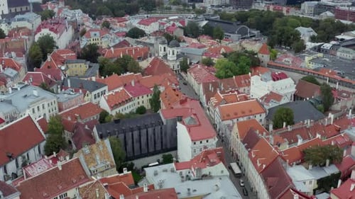Aerial View Tallinn Estonia