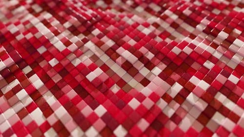 Abstrakter Hintergrund aus bunten Steinwürfeln mit zufälligem