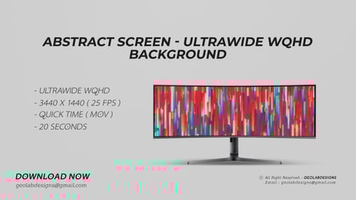 Abstract Lines Display Screen - Ultrawide WQHD Background