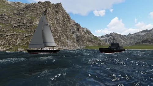 Lake in the mountains