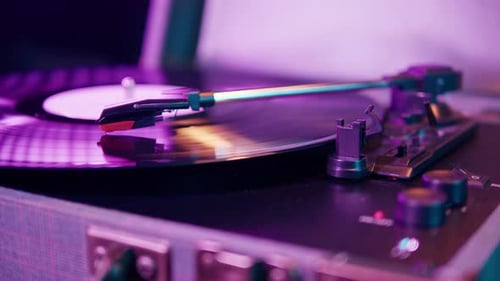 Vinyl Record Closeup