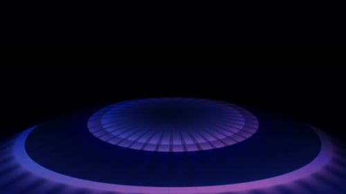 Floor Circle Light Rays 06