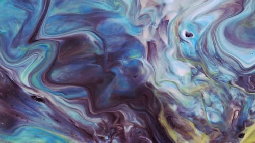 Abstract Swirling Colors in Fluid Motion