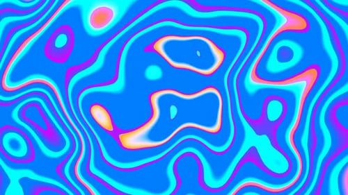 Abstract colorful trendy wavy background.