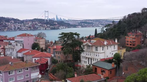 Istanbul Bosphorus Aerial View