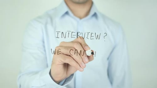 Man Writes "Interview? We Can Help!"