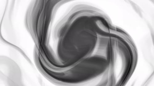 Abstrakter Hintergrund, schwarze Tintenrauch-Animation