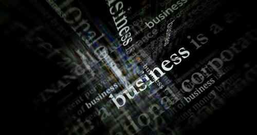 Mídia de títulos de notícias com telas em loop contínuas de negócios