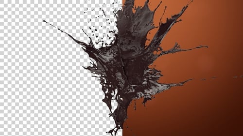 Dynamic Dark Liquid Splash Reveal
