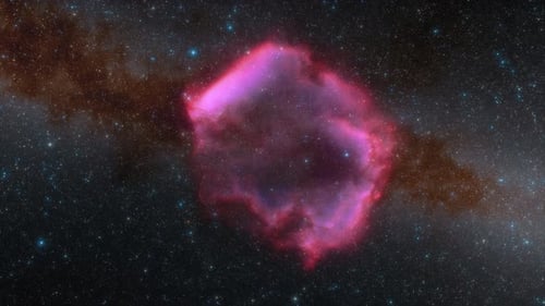 Animated Cosmic Nebula in Deep Space Background Loop