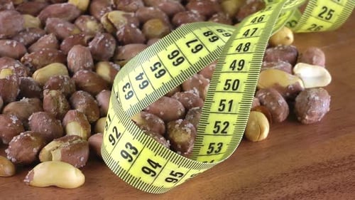 Roasted Peanut With Tape Measurement Turning 18