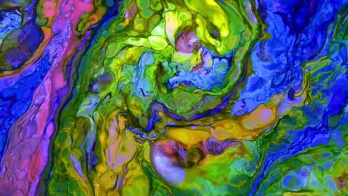 Psychedelic Galactic Paint Texture Background 37
