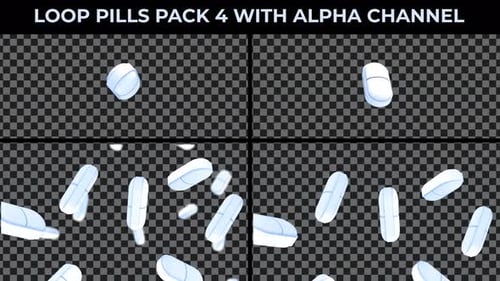 Pills Loop Animation Pack 4