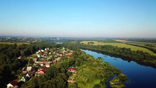 Western Dvina River And Summer Cottages 02