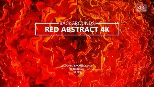 Dynamic Red Abstract Flowing Background Texture Animation