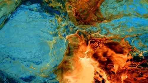 Abstract Swirling Colors and Fluid Textures