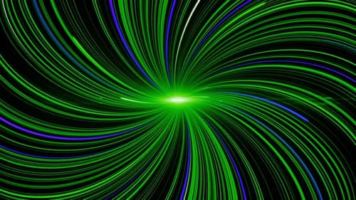 Spiral with pulsating curved lines