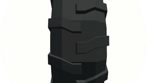 3D Animated Tire Rotation on White Background