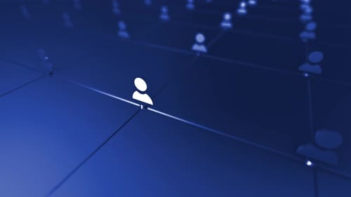 Seamless Loop Digital Network of Connected User Icons