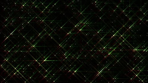 Futuristic Data Grid with Moving Lights Background