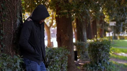 drug dealing, degradatio, woman and drug dealer meeting in the park