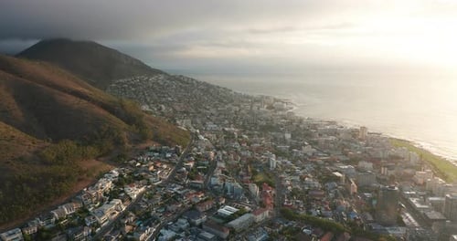 Luftaufnahme der Stadt Kapstadt, Republik Südafrika