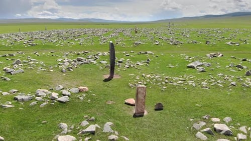 Inscription of Obelisk Menhir From Old Ancient Times