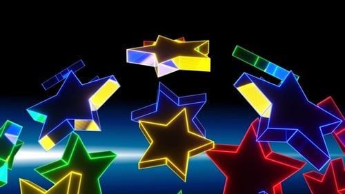 Rotation Of The Stars Is Multicolored HD ProRes