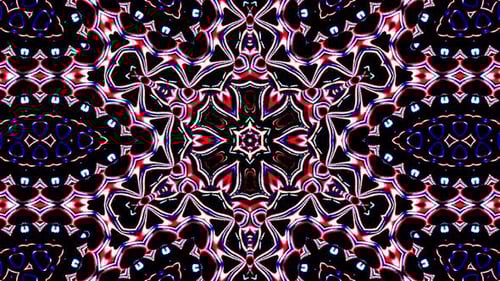 Abstract Geometric Kaleidoscope Pattern Motion Background