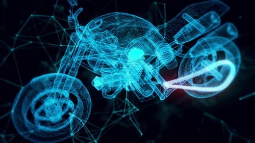 Bike Hologram Close Up Hd