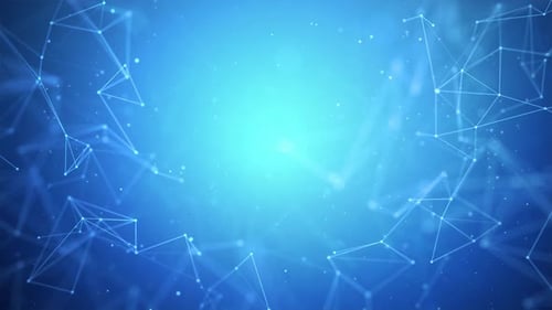 Connections , triangles with dots on vertexes, dots connected lines.