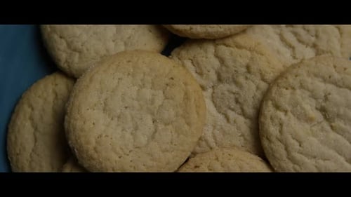 Golden Brown Sugar Cookies Close Up