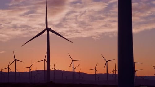 Windturbinen für die Erzeugung erneuerbarer elektrischer Energie