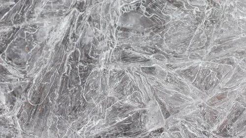 Cracked Ice Surface Texture Closeup Top View Natural Background