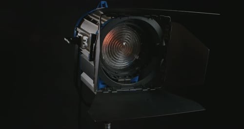 Bright Artificial Light Used for Film Production