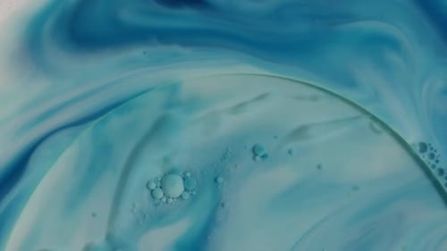 Abstract Light Blue and White Fluidic Motion