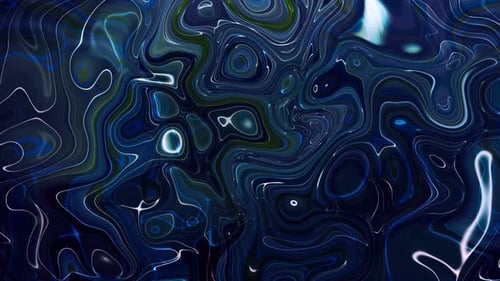 Blaue Farbe Nahtlose abstrakte Marmorflüssigkeit Animierter