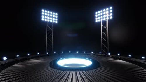 Fond sportif avec des lumières vives