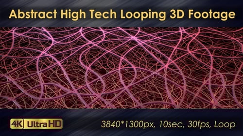 Abstract High Tech Looping 3D Footage