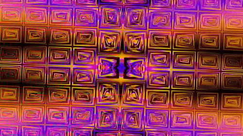 Kaleidoscope, mandala. 3d render music broadcast TV flashing, night club, music video vj pattern