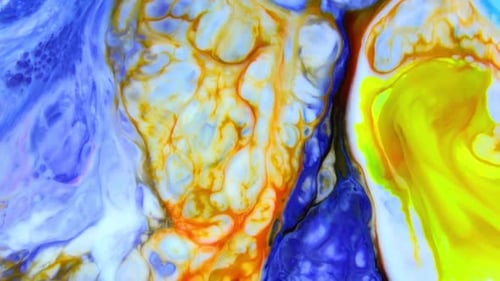 Abstract Fluid Motion: Colorful Swirls and Patterns